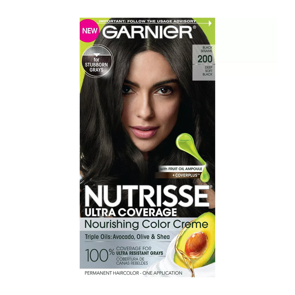 Garnier Nutrisse Ultra Coverage 100% Gray Coverage Permanent Hair Color, 1 Ea